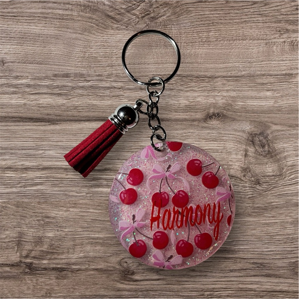 Cherry Pattern Keychain - Picture 2 of 2